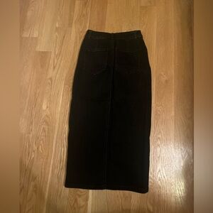 ASOS maxi denim black skirt